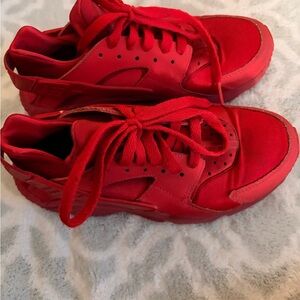 Red Nike huaraches